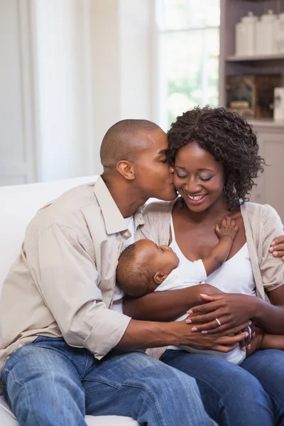Parents spending time with baby — Stock Photo, Image