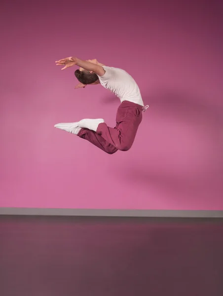 Cool break dancer jumping up — Stock Photo, Image