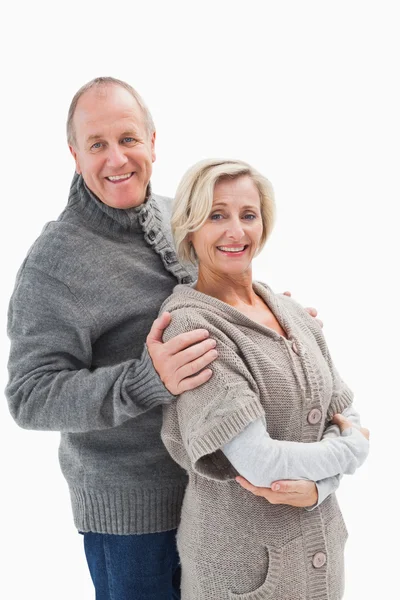 Feliz pareja madura en ropa de invierno — Foto de Stock