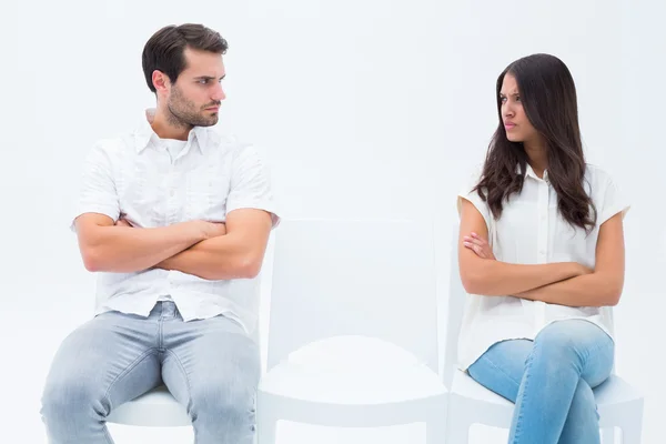 Angry couple not talking after argument — Stock Photo, Image