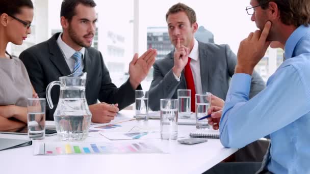 Business people working together at meeting — Stock Video