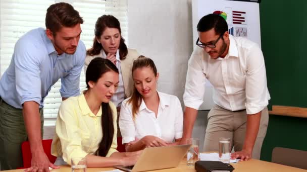 Business team having a meeting — Stock Video