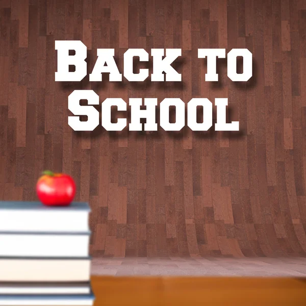 Composite image of back to school message — Stock Photo, Image