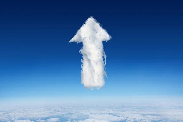 Composite image of cloud arrow — Stock Photo, Image