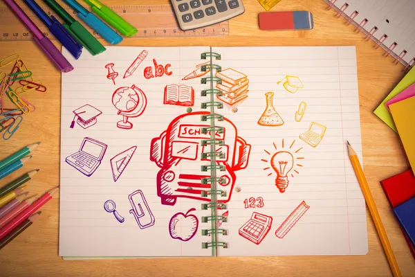 Composite image of education doodles — Stock Photo, Image