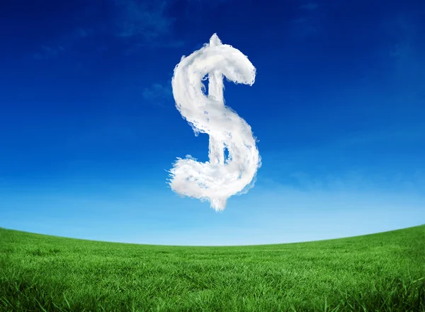 Composite image of cloud dollar — Stock Photo, Image
