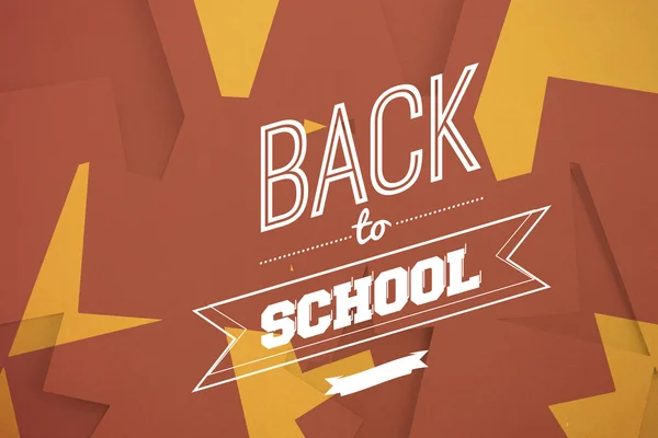 Composite image of back to school message — Stock Photo, Image