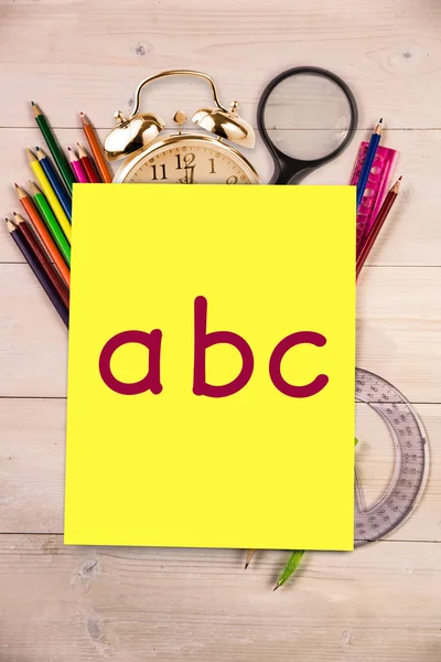 Composite image of abc — Stock Photo, Image