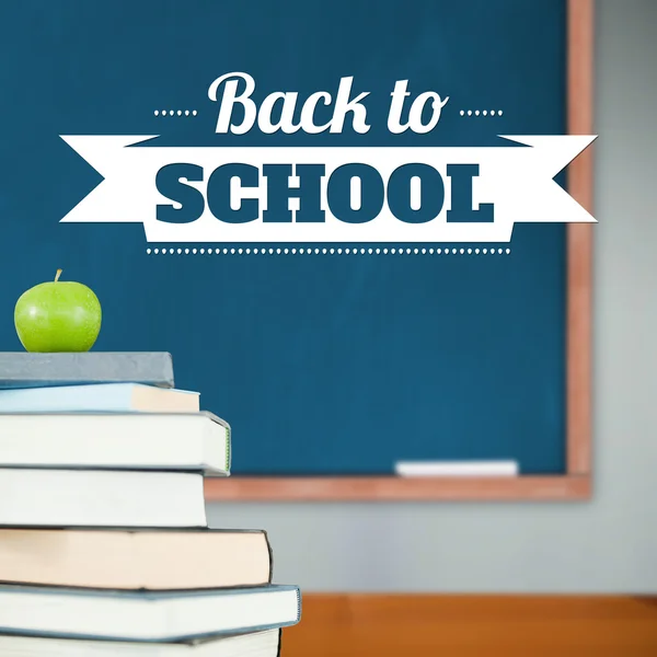 Composite image of back to school message — Stock Photo, Image