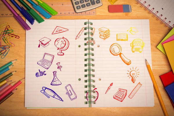 Composite image of education doodles — Stock Photo, Image