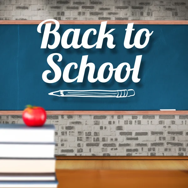 Composite image of back to school message — Stock Photo, Image