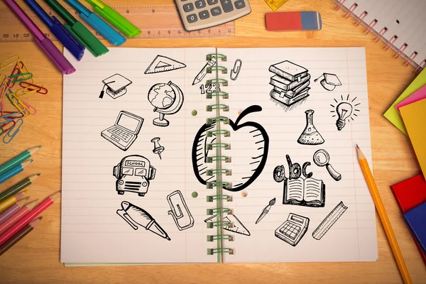 Composite image of education doodles — Stock Photo, Image