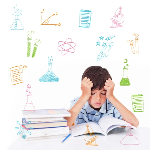 Composite image of school subjects doodles — Stock Photo, Image