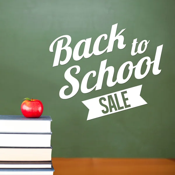 Composite image of back to school sale message — Stock Photo, Image