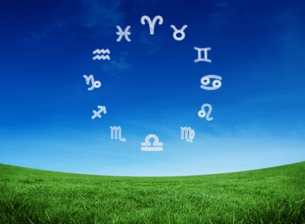 Composite image of zodiac chart — Stock Photo, Image