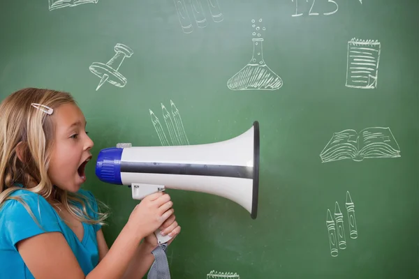 Imagem composta de rabiscos escolares — Fotografia de Stock