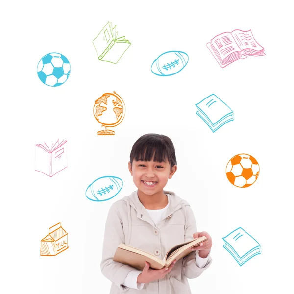 Back to school message with icons — Stock Photo, Image