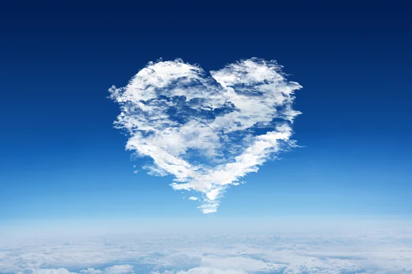 Złożony obraz serca chmura — Zdjęcie stockowe