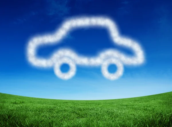 Imagen compuesta de nube en forma de coche — Foto de Stock