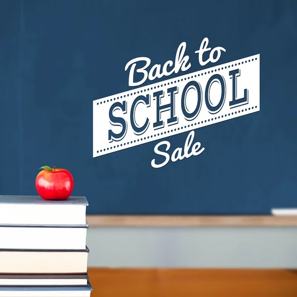 Composite image of back to school sale message — Stock Photo, Image