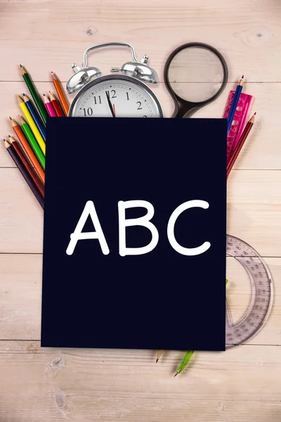 Composite image of abc letters — Stock Photo, Image