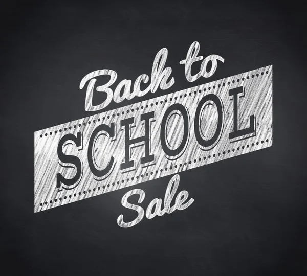 Composite image of back to school sale message — Stock Photo, Image