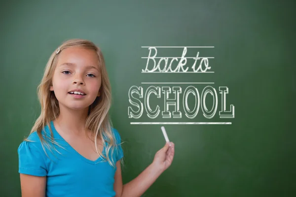 Back to school message — Stock Photo, Image