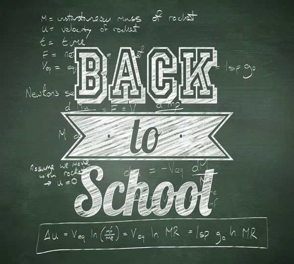 Composite image of back to school message — Stock Photo, Image