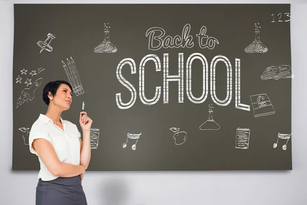 Thoughtful businesswoman — Stock Photo, Image