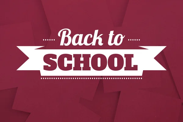 Composite image of back to school message — Stock Photo, Image