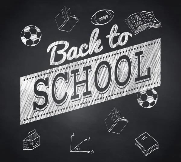 Composite image of back to school sale message — Stock Photo, Image