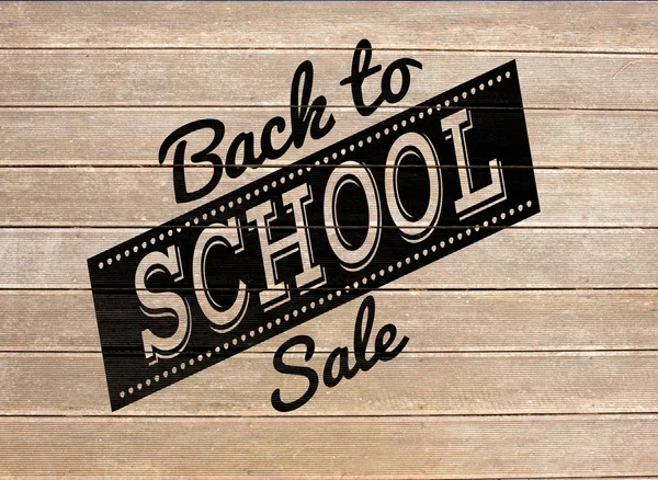 Composite image of back to school sale message — Stock Photo, Image