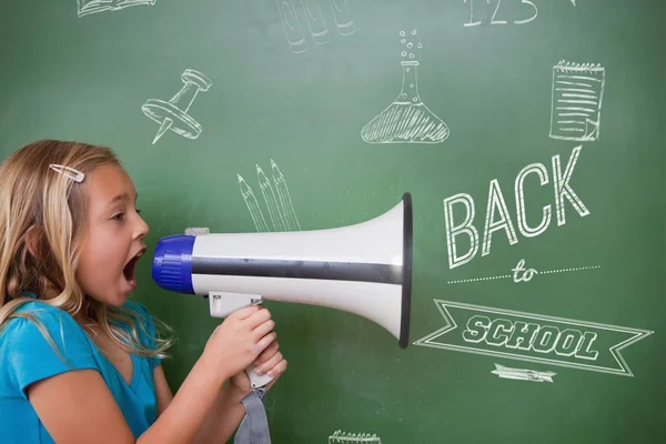 Composite image of back to school message — Stock Photo, Image