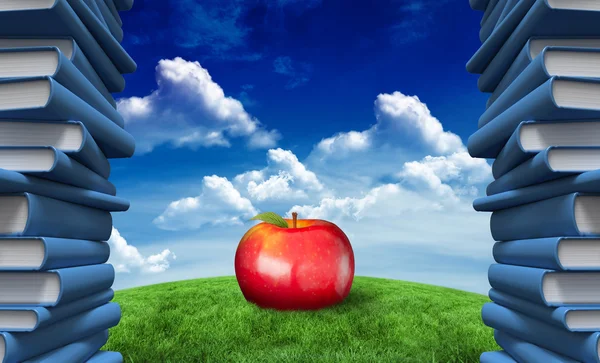 Composite image of red apple — Stock Photo, Image