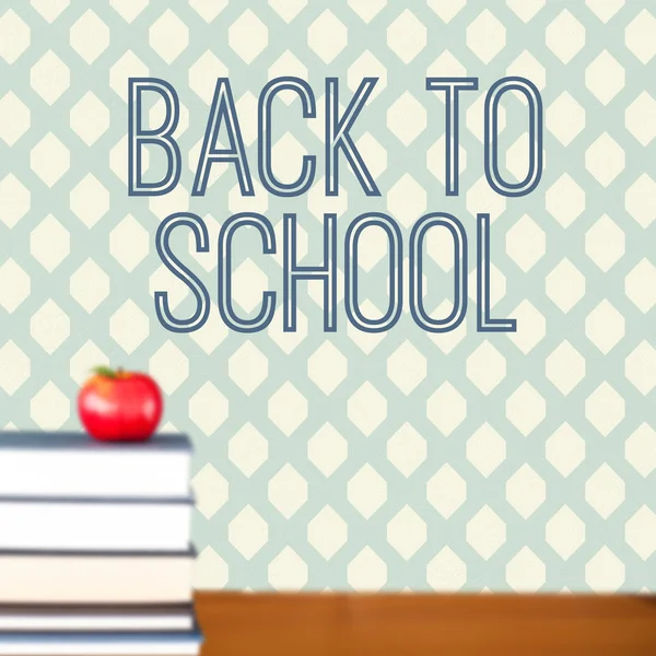 Composite image of back to school message — Stock Photo, Image