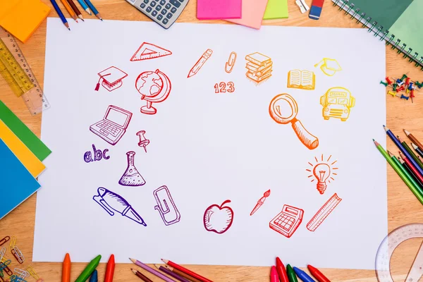 Composite image of education doodles — Stock Photo, Image