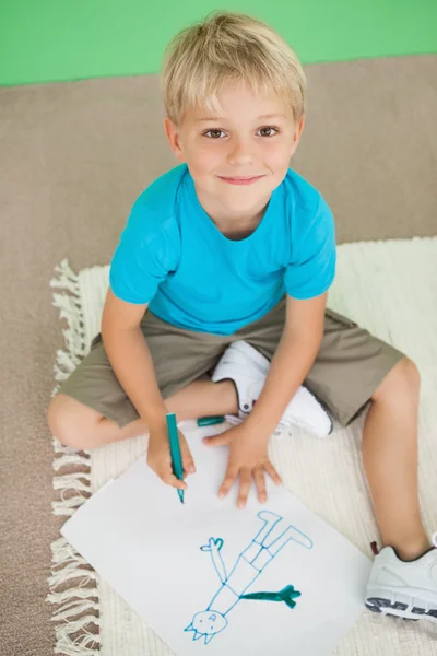 Pequeno desenho escolar — Fotografia de Stock