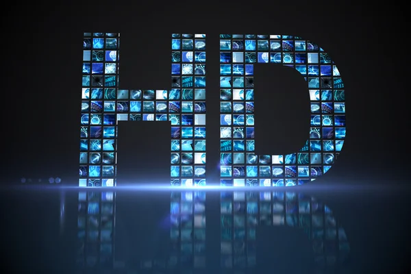 HD készült digitális képernyők, kék — Stock Fotó