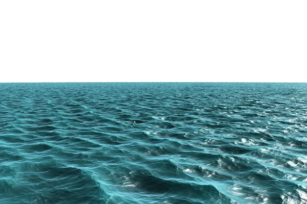 Cyfrowo wygenerowany światła niebieski ocean — Zdjęcie stockowe