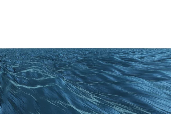 Digitally generated graphic Rough blue ocean — Stock Photo, Image