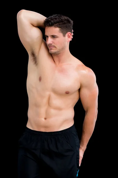 Portrait of a shirtless muscular man — Stock Photo, Image