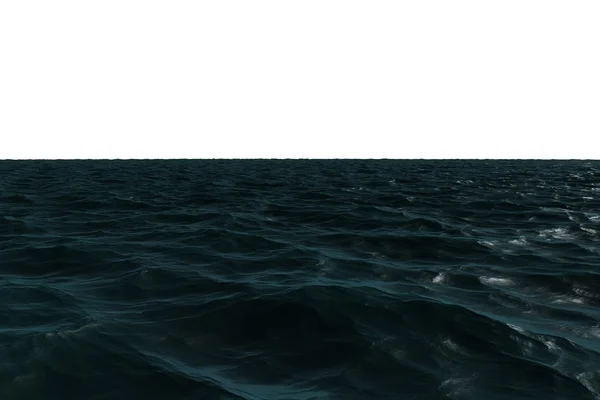 Digitally generated Dark blue ocean — Stock Photo, Image