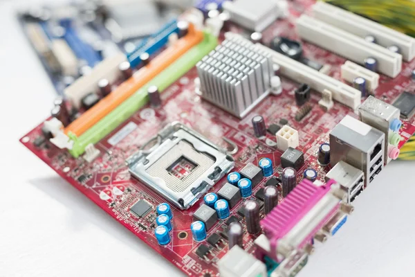 Färgglada cpu nära upp skott — Stockfoto