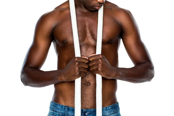 Shirtless svalnatý muž — Stock fotografie