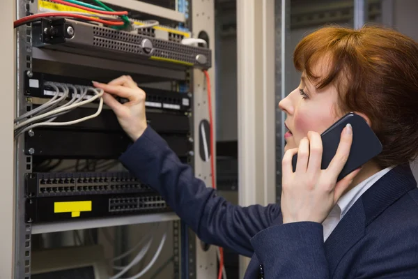 Mooie computertechnicus — Stockfoto