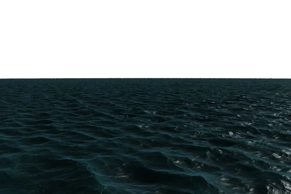 Digitally generated dark Blue ocean — Stock Photo, Image