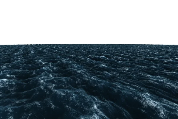 Digitally generated graphic Rough blue ocean — Stock Photo, Image