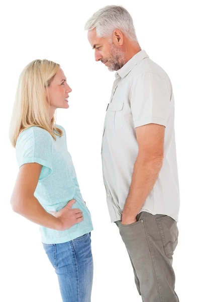 Unhappy couple having an argument — Stock Photo, Image