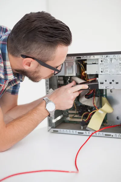 Computer engineer working — Stockfoto