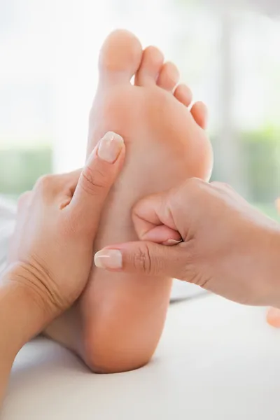 Woman receiving foot massage — Stock Photo, Image